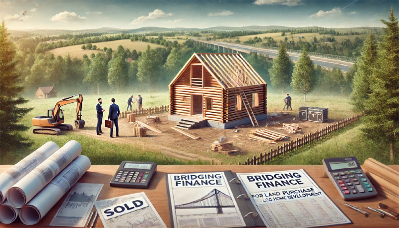 Bridging finance for land purchase and log home development