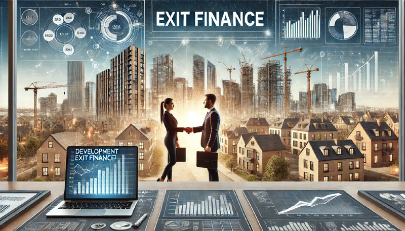 Development exit finance = Development exit bridge finance = Short term development exit funding